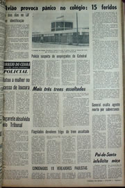 Página do jornal Correio do Ceará de maio de 1970
