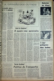 Página do jornal Correio do Ceará de maio de 1970