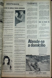 Página do jornal Correio do Ceará de maio de 1970