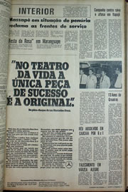 Página do jornal Correio do Ceará de maio de 1970