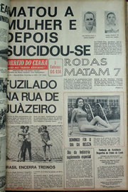 Página do jornal Correio do Ceará de maio de 1970