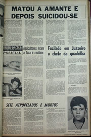 Página do jornal Correio do Ceará de maio de 1970