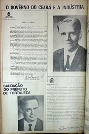 Página do jornal Correio do Ceará de maio de 1970