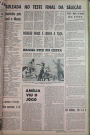 Página do jornal Correio do Ceará de maio de 1970