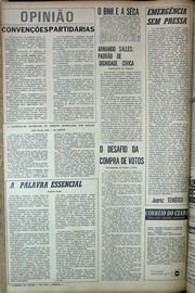 Página do jornal Correio do Ceará de maio de 1970