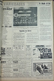 Página do jornal Correio do Ceará de maio de 1970