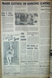 Página do jornal Correio do Ceará de maio de 1970