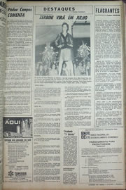 Página do jornal Correio do Ceará de maio de 1970