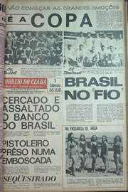 Página do jornal Correio do Ceará de maio de 1970