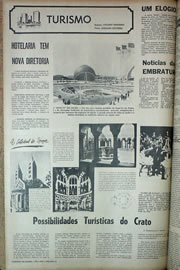 Página do jornal Correio do Ceará de maio de 1970