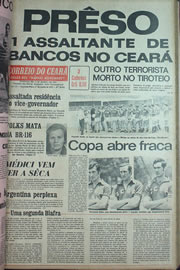 Página do jornal Correio do Ceará de junho de 1970
