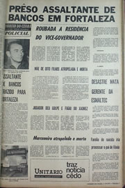 Página do jornal Correio do Ceará de junho de 1970