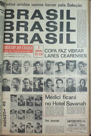 Página do jornal Correio do Ceará de junho de 1970