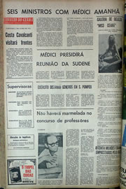 Página do jornal Correio do Ceará de junho de 1970