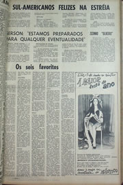 Página do jornal Correio do Ceará de junho de 1970