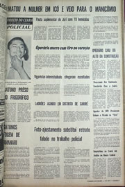 Página do jornal Correio do Ceará de junho de 1970