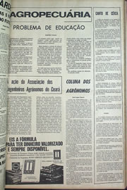 Página do jornal Correio do Ceará de junho de 1970