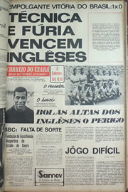 Página do jornal Correio do Ceará de junho de 1970