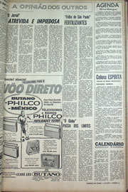 Página do jornal Correio do Ceará de junho de 1970
