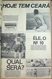 Página do jornal Correio do Ceará de junho de 1970