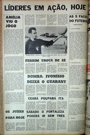 Página do jornal Correio do Ceará de junho de 1970