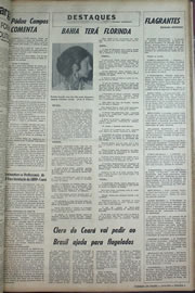 Página do jornal Correio do Ceará de junho de 1970