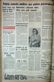 Página do jornal Correio do Ceará de junho de 1970