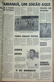 Página do jornal Correio do Ceará de junho de 1970