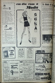 Página do jornal Correio do Ceará de junho de 1970