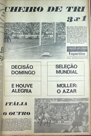 Página do jornal Correio do Ceará de junho de 1970