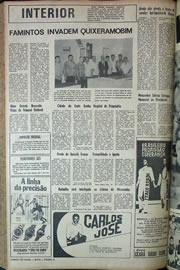 Página do jornal Correio do Ceará de junho de 1970