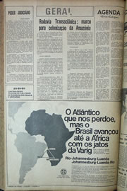 Página do jornal Correio do Ceará de junho de 1970