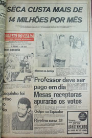 Página do jornal Correio do Ceará de junho de 1970
