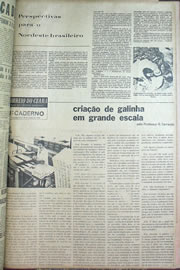 Página do jornal Correio do Ceará de junho de 1970