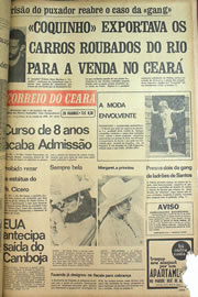 Página do jornal Correio do Ceará de junho de 1970