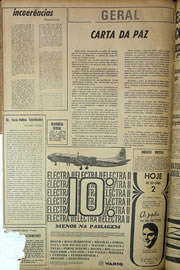 Página do jornal Correio do Ceará de junho de 1970