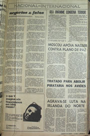 Página do jornal Correio do Ceará de julho de 1970