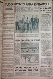 Página do jornal Correio do Ceará de julho de 1970