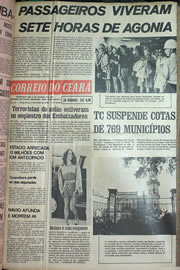 Página do jornal Correio do Ceará de julho de 1970