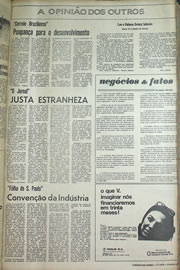 Página do jornal Correio do Ceará de julho de 1970