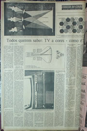 Página do jornal Correio do Ceará de julho de 1970