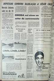 Página do jornal Correio do Ceará de julho de 1970
