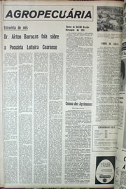 Página do jornal Correio do Ceará de julho de 1970