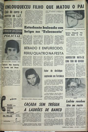 Página do jornal Correio do Ceará de julho de 1970