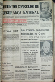 Página do jornal Correio do Ceará de julho de 1970