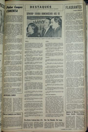 Página do jornal Correio do Ceará de julho de 1970