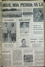 Página do jornal Correio do Ceará de julho de 1970
