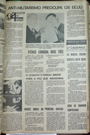 Página do jornal Correio do Ceará de julho de 1970