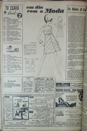 Página do jornal Correio do Ceará de julho de 1970