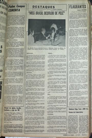 Página do jornal Correio do Ceará de julho de 1970